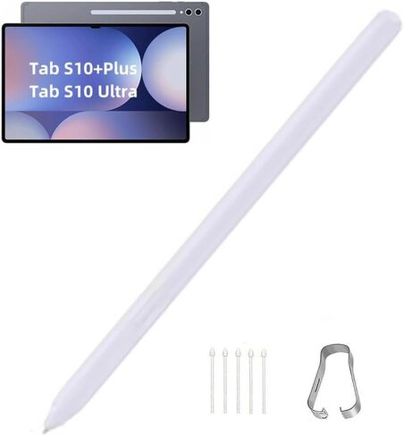 Tab S10 Plus/S10 Ultra S Pen Compatible with Samsung Galaxy Tab S10+ Plus | Tab S10 Ultra All Versions,Tab S10 Stylus Pen WithBluetooth, 4,096 Pressure Levels with 5pcs Tips (Gray) in Saudi Arabia