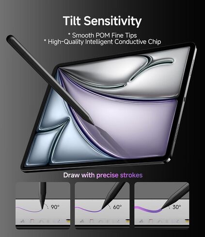 Pens Pen for iPad 2018-2025 ، 5 دقائق ، قلم رصاص سريع التوافق مع Apple iPad 11/10/9/8/7/6 ، iPad Pro M4/Pro 12.9 (6/5/4/3)/Pro 11 "(4/3/2/1) in Saudi Arabia