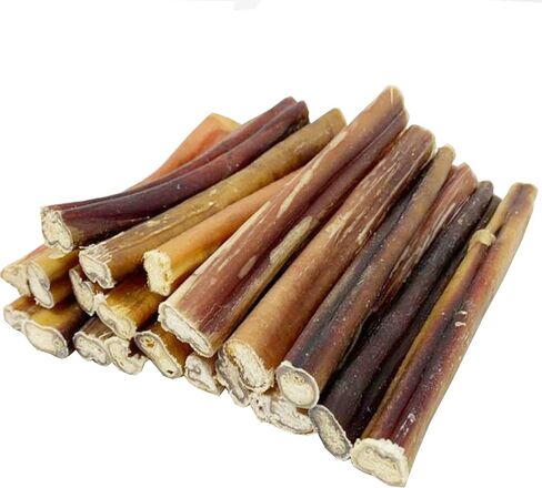 BULLYSTICKS & MORE 6 Inch Bully Sticks (Jumbo/Thick - 12 Count) | Bully Sticks for Large Dogs | 100% Grass Fed Beef | Dog Parents Choice Bully Stick Dog Chews | No Hide Bully Bones for Dogs in Kuwait
