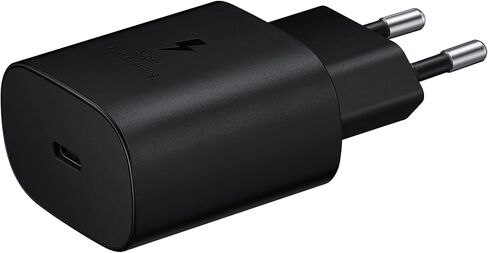 Samsung EP-TA800XBEGWW Charger, USB Type A (25W), Fast Charging Technology, Black - Type C Cable Included in Saudi Arabia