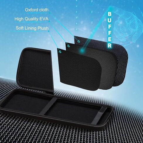 XANAD Hard Case Compatible with TopMate Wireless Keyboard and Mouse Ultra Slim Combo(Black)-Inside: 17.1"x6.1"x1.3" in Saudi Arabia