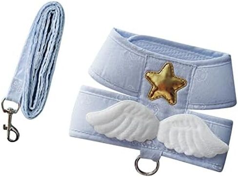 Cat Harness Leash, Adjustable 4 Season Universal Cat Harness Leash Cute Angel Cat Vest Harness with 4.9ft Traction Rope Length (XL (2.5‑4kg / 5.5‑8.8lb)) in Kuwait