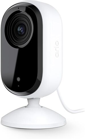 Arlo Camera Camera HD | داخلي فقط | 2nd Gen | كاميرا الحيوانات الأليفة ورصد الطفل | درع الخصوصية السلكية ، ودرع ، وصوت ثنائي الاتجاه ، والرؤية الليلية ، والبث المباشر ، وتنبيهات الحركة ، والإشعارات | أبيض 1 كاميرا in Saudi Arabia