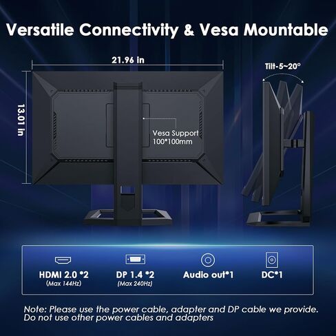 شاشة ألعاب 27 بوصة 360 هرتز 1440 بكسل، لوحة QD-OLED من الجيل الثالث، 0.03 مللي ثانية GTG True 10 بت، HDR400 109% DCI-P3 147% sRGB، مكبرات صوت * 2 ارتفاع محوري قابل للإمالة من النوع C HDMI 2.1، DP1.4، G27T8T in Saudi Arabia