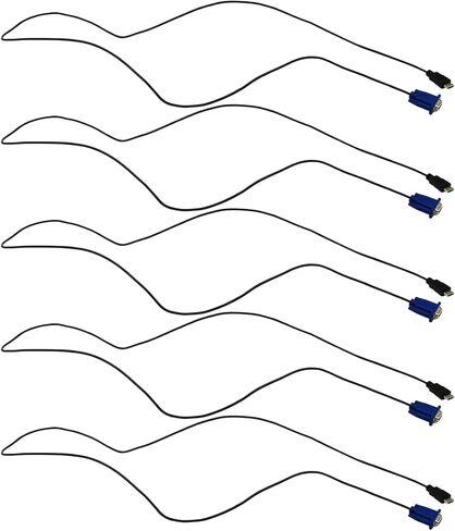 2025 Updated HDMI Male to VGA Male Connection Cable 1080P Video Converter Adapter Cable for PC DVD Player 1080P HDTV, 6 Feet, Gold-Plated in Saudi Arabia
