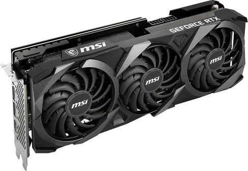 MSI GeForce RTX 3070 TI Ventus 3x 8G OC Gaming Graphics Card - 8GB GDDR6X ، 1800 MHz ، PCI Express Gen 4 ، 256 Bit ، 3x DP V 1.4A ، HDMI 2.1 (يدعم 4K) in Saudi Arabia