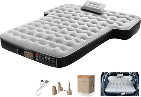 Coverado Tesla Model Y Air Mattress, One Click Self Inflating Tesla Y Sleeping Pad, Wireless Pump & Light Function, 4.5" Thick Comfort Flocking Model Y Air Bed, Tesla Model Y Mattress Fit 2020-2026 in Kuwait