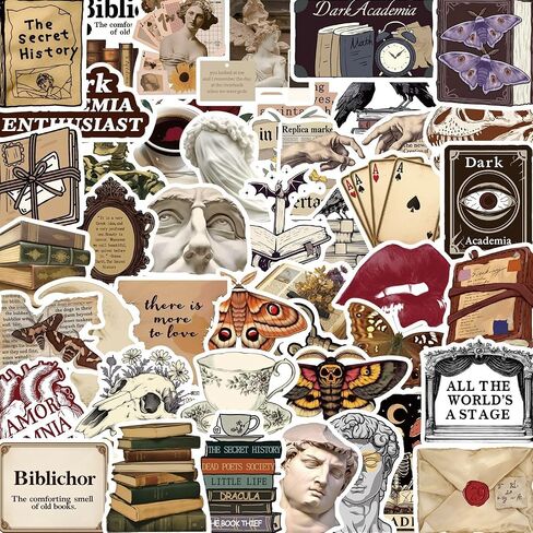 Mystical Forest Stickers – 50PCS Vinyl Decals with Woodland Animals, Nature Aesthetic for Scrapbooking, Journaling, Laptop, Water Bottle in Saudi Arabia