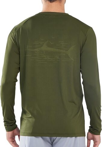 شمال ولاية شمال ياردة UPF 50+ حماية من أشعة الشمس قمصان طويلة الأكمام صيد الأسماك in Kuwait