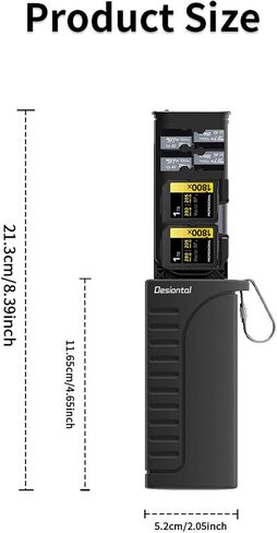 Card Reader for Camera Memory Card,2 in 1 SD Card 5Gbps Readers USB3.1 Dual Card Reader Memory Card Case Waterproof Holder 6 TF/4 SD/2 SIM Cards Storage,for Photographer, Camera, Computer in Saudi Arabia