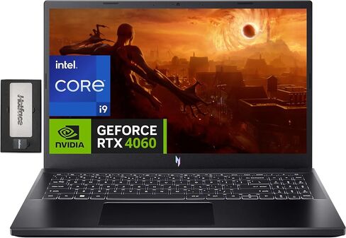 Acer Nitro V 15 15.6 "FHD IPS 144Hz Gaming Captop ، Intel I9-13900H ، 32GB DDR5 ، 1TB SSD ، Geforce RTX 4060 8GB GDDR6 ، لوحة مفاتيح خلفية ، Wi-Fi 6 ، ورب 11 Pro ، Black ، 256Gb Docking Set Set Set in Kuwait
