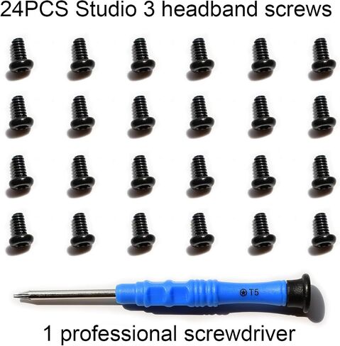 24pcs Studio 3 مسامير عصابة رأس - براغي استبدال مسامير إصلاح أجزاء ل Beats Studio Pro/3/2/1 سماعات (الذهب) in Kuwait
