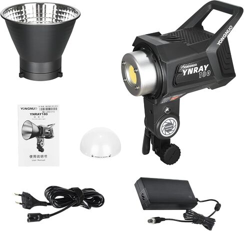 Yongnuo YNLUX100 LED Video Light, with 19V5.26A AC Adapter, Continuous LED Lighting 3200-5600K Bi Color, CRI95+, 12188Lux@1M, 2.4G Wireless Remote Control for Portrait, Outdoor Shooing, YouTube in Saudi Arabia