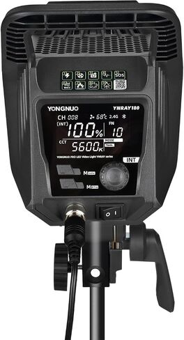 Yongnuo YNLUX100 LED Video Light, with 19V5.26A AC Adapter, Continuous LED Lighting 3200-5600K Bi Color, CRI95+, 12188Lux@1M, 2.4G Wireless Remote Control for Portrait, Outdoor Shooing, YouTube in Saudi Arabia