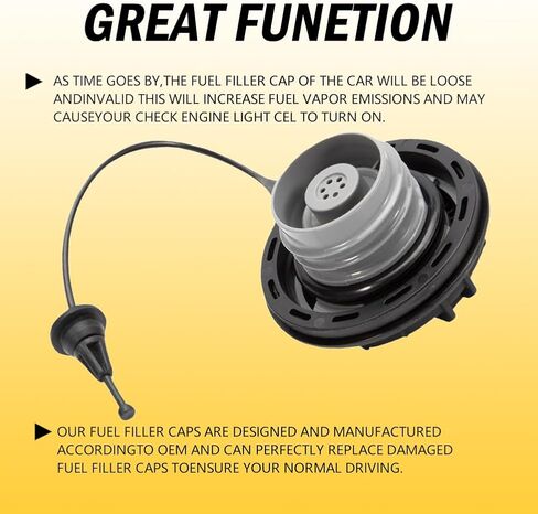 Gas Cap OEM# GT364,95292260 Fuel Tank Filler Cap Replacement Fit for Buick Chevy-2013-2021 Chevy Trax/Buick Encore,2012-2019 Cruze,2012-2020 Sonic, 2013-2017 Verano,More in Kuwait