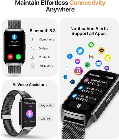 Smart Watch Fitness Tracker with 24/7 Sleep Monitor, 110+ Sports Modes, Step Calorie Counter Pedometer IP68 Waterproof (Beige, 1.57) in Saudi Arabia