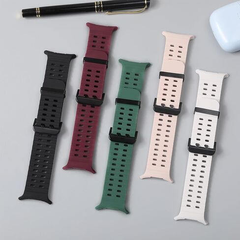 Marine Silicone Band for Samsung Galaxy Watch Ultra Bands 47mm Men/Women,No Gap Waterproof Soft Sport Strap Compatible with Samsung Watch Ultra Band for Men/Women Breathable Replacement Correa Reloj in Kuwait