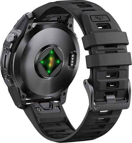 26mm QuickFit Silicone Watch Band for Garmin Fenix 8 51mm/7X Pro/6X/5X Plus/Tactix Delta/Epix Pro 51mm - Durable Replacement Strap Compatible with Fenix 3/5X/6X Pro/7X Pro Smartwatches in Saudi Arabia