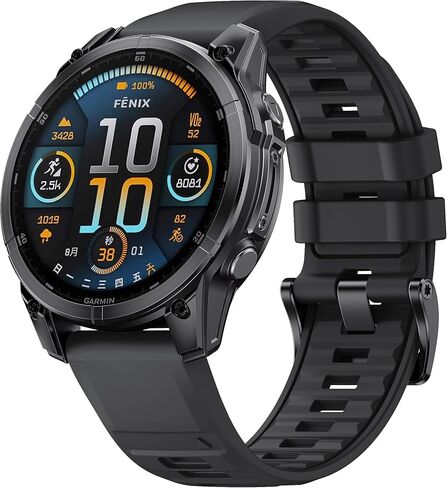 26mm QuickFit Silicone Watch Band for Garmin Fenix 8 51mm/7X Pro/6X/5X Plus/Tactix Delta/Epix Pro 51mm - Durable Replacement Strap Compatible with Fenix 3/5X/6X Pro/7X Pro Smartwatches in Saudi Arabia
