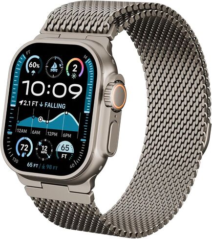 النطاق المشبك المغناطيسي من الفولاذ المقاوم للصدأ متوافق مع Apple Watch 49mm 46mm 45mm 44mm 42 مم نساء الرجال ، حلقة معدنية قابلة للتعديل لـ IWatch Ultra2 Ultra Series10/9/8/7/6/5/5/4 SE3/2/1 in Kuwait