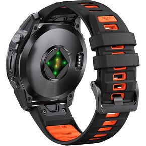 26mm Quickone Watch Band for Garmin Fenix ​​8 51mm/7x Pro/6x/5x Plus/Tactix Delta/Epix Pro 51mm - حزام بديل متين متوافق مع Fenix ​​3/5x/6x Pro/7x Pro Smartwatches