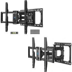 Pipishell Full Motion TV Wall Mount for 42-85 inch Flat Screen LED TV up to 132lbs & Pipishell Full Motion TV Wall Mount for 37-75 inch Flat/Curved TVs