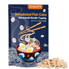 5.3Oz Freeze Dried Narutomaki Fish Cake - Japanese Ramen Toppings for Instant Noodles, Udon, Soup, Camping Food & Emergency Supplies, Authentic Asian Cuisine