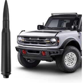 TECTICO 5.7 Inches Bullet Style Antenna for Bronco, Short Antenna Accessories for Bronco 2021 2022 2023 2024, Car FM AM Radio Reception, Not for Bronco Sport