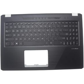 الاستبدال الجديد Palmrest لـ ASUS X570 K570 F570 A570 R570 FX570 العلوي مع لوحة المفاتيح الخلفية US 90NB0HS1-R31US0