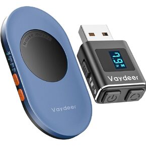Vaydeer Ultra Slim Mouse Mover, Air 3 Mouse Jiggler＆ Metal Mini Mouse Jiggler, T5s Mouse Mover with Timer, Undetectable & Noiseless, Simulates Realistic Mouse Movement, Driver-Free,Keeps PC Active