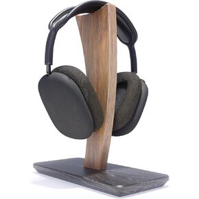 مكتب حامل سماعة الرأس ، AirPods Max Stand for Desk ، Universal Headphone Stand Wood للألعاب و AirPods Max ، ويتميز بتصميم أنيق أبحاث للعرض الأنيق