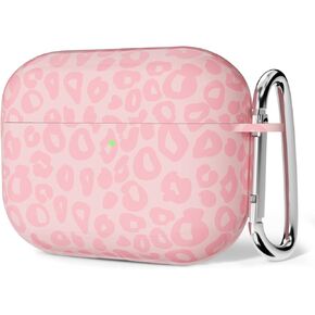 for Airpods 4 Case Cheetah Animal Print, Girly Cute Leopard Pattern Airpods 4th Generation Case with Keychain, Aesthetic Y2k Trendy Hard Shell Plastic Cool Airpods Cover for Women, Brown