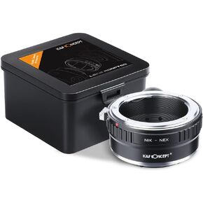 K&F Concept Lens Mount Adapter Compatible with Nikon AI AI-S F Lens to Sony DSLR Camera Camera Body