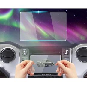 Tempered Glass Screen Protector Foil Compatible with 2019-2014 Toyota Tundra SR5/Limited/Platinum/1794/TRD Pro 7 Inch Navigation Display Protective Film for 2020 Toyota Tundra SR Accessories