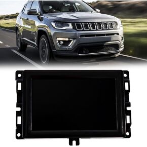 7" uconnect Touch Screen Display with Bracket Compatible with Jeep Compass 2017 2018 2019 2020 Radio Navigation Replace # TDO-WXGA0700K00057-V1 TDO-WXGA0700K00033-V2 LMB-K00057BL