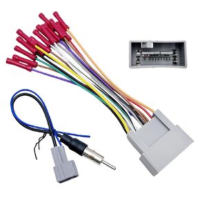 24Pin Car Radio Wiring Harness for Honda 2008-2017 Acura 2009-2014 with Radio Antenna Adapter Aftermarket Car Stereo Wiring Harness Connector for Accord Civic CR-V Radio Stereo Harness Cable