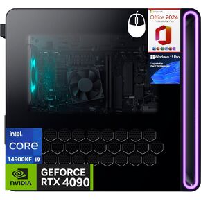 Dell Alienware Aurora R16 Gaming Desktop Computers, Intel 24 Cores i9-14900KF(Up to 6.0 GHz), 24 GB GDDR6X GeForce RTX 4090, 64 GB DDR5 RAM, 8 TB SSD, Windows 11 Pro, Office Pro 2024 Lifetime License