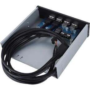 Usb Front Panel Adapter Usb 3.0 Front Panel 17×16×5 5.25 Inch 19 Pin 9Pin To Usb 3.0 Usb 2.0 4 Port Metal Optical Drive Bay