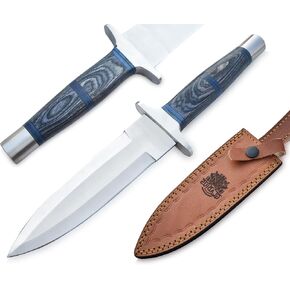 GLADIUS CRAFTS| Versatile 13-Inch Fixed Blade Bowie Knife -7 inch Stainless Steel Fixed Blade for Hunting, Throwing, and Self-Defense