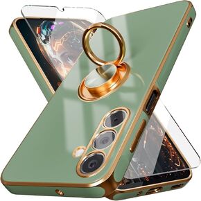 for Galaxy A16 5G Phone Case,[Military Grade Drop Tested] with Screen Protector, Dual Layer Protective Heavy Duty Cell Phone Cover Non-Slip Shockproof Rugged Case for Samsung Galaxy A16 5G (Black)