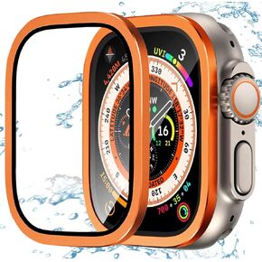 Apple Watch Ultra 2/Ultra 49mm Tempered Glass Screen Protector (Orange, 49mm)
