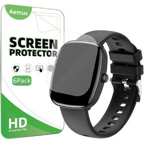 Screen Protector Compatible for SHANG WING Fitness Tracker 2025 Ver (6 Pack) Clear TPU Soft Film Compatible for HUAKUA D3 Smart Watch 1.85"