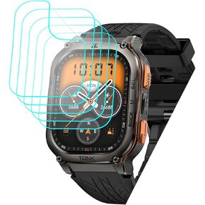 [5 Pack] Futanwei for KOSPET Tank M3 Ultra Screen Protector PET Film 2.0" [Case Friendly] [Anti-Fingerprint] [Anti-Scratch] [Bubble Free] Screen Protector for KOSPET Tank M3 Ultra Military Smart Watch
