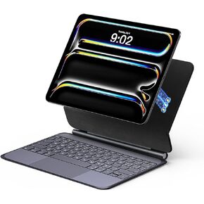Keyboard Magic Case for iPad Pro 11-inch (M4) 2024,No Bluetooth Required and No Charging Required,Smart Connection Magic-Keyboards with Function Row for iPad Pro 11-inch (M4) 2024