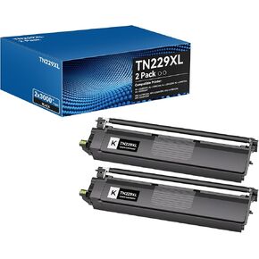 TN229XL Toner Cartridges High Yield MFC-L3720CDW MFC-L3780CDW Toner Compatible for Brother TN229XL TN229 Toner Cartridges for Brother HL-L3280CDW HL-L3220CDW HL-L3300CDW Printer(BK/C/M/Y,4 Pack)