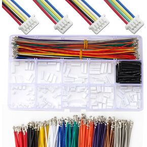 PicoBlade 1.25mm Pitch Connector with Premium 28AWG Pre-Crimped Cables,Compatible with Molex PicoBlade 1.25mm Connector 2/3/4/5/6/7/8/9/10 Pin Housing (MX1.25-Kit)