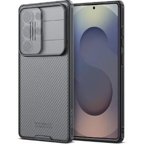 حافظة Nillkin لهاتف Samsung Galaxy S26 Ultra مع غطاء كاميرا، [حماية العدسة] غطاء صلب واقٍ مقاوم للصدمات من الدرجة العسكرية حافظة هاتف رفيعة لهاتف Galaxy S26 Ultra مقاس 6.9 بوصة أسود in Kuwait