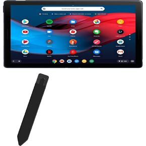 BoxWave Stylus Pouch Compatible with Google Pixel Slate - Stylus PortaPouch, Stylus Holder Carrier Portable Self-Adhesive for Google Pixel Slate - Jet Black