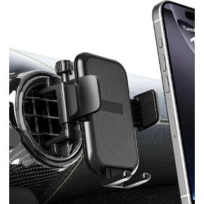 Car Round Vent Phone Mount for Mercedes Benz A/B/C/E/G-Class/GLA/GLK/EQE [Big Phone & Thick Case Friendly], Hands Free Car Phone Holder, Wider Clamp for All Smartphone 4-7.2inch