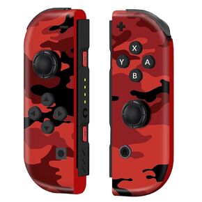 SANGDER Joypad Controller Replacement for Nintendo Switch，Wireless Switch Controller Supports Motion Control/Dual Vibration/Screenshot&Wake-up Function（Camo Red）